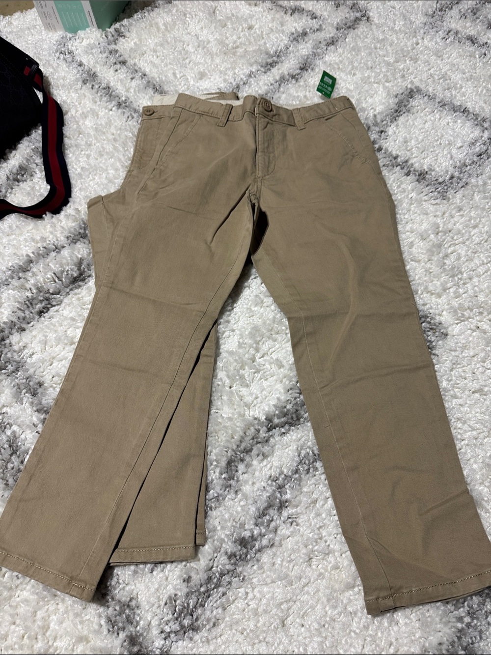 Lot of 2 Kids gap uniform Khaki Straight-Leg Pants - Classic Casual $79 - Picture 3 of 4